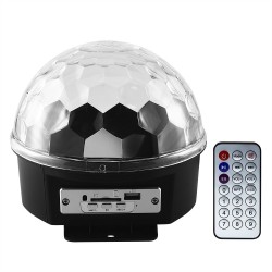 Glob disco cu jocuri de lumini cu MP3 si telecomanda