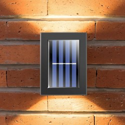 Set 2x lampi solare pentru perete, design placut, lumina calda, senzor de miscare
