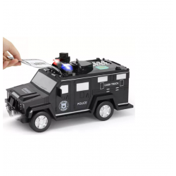 Pusculita automata cu cod pin si joc de lumini, model Masina de Politie